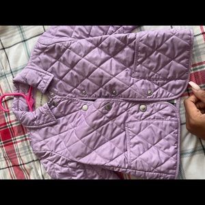 Lavender girls burberry jacket